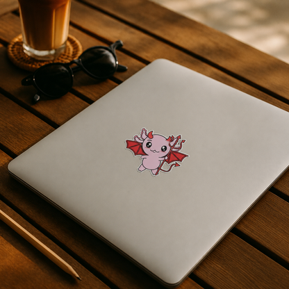 Sticker Axoloteria El Diablito Ajolote
