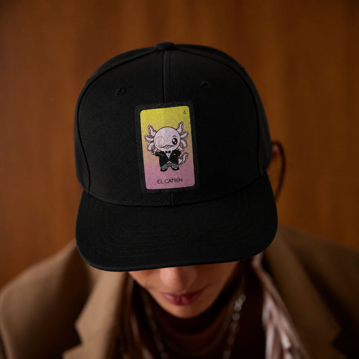 Gorra Unisex Plana Axoloteria El Catrín Ajolote