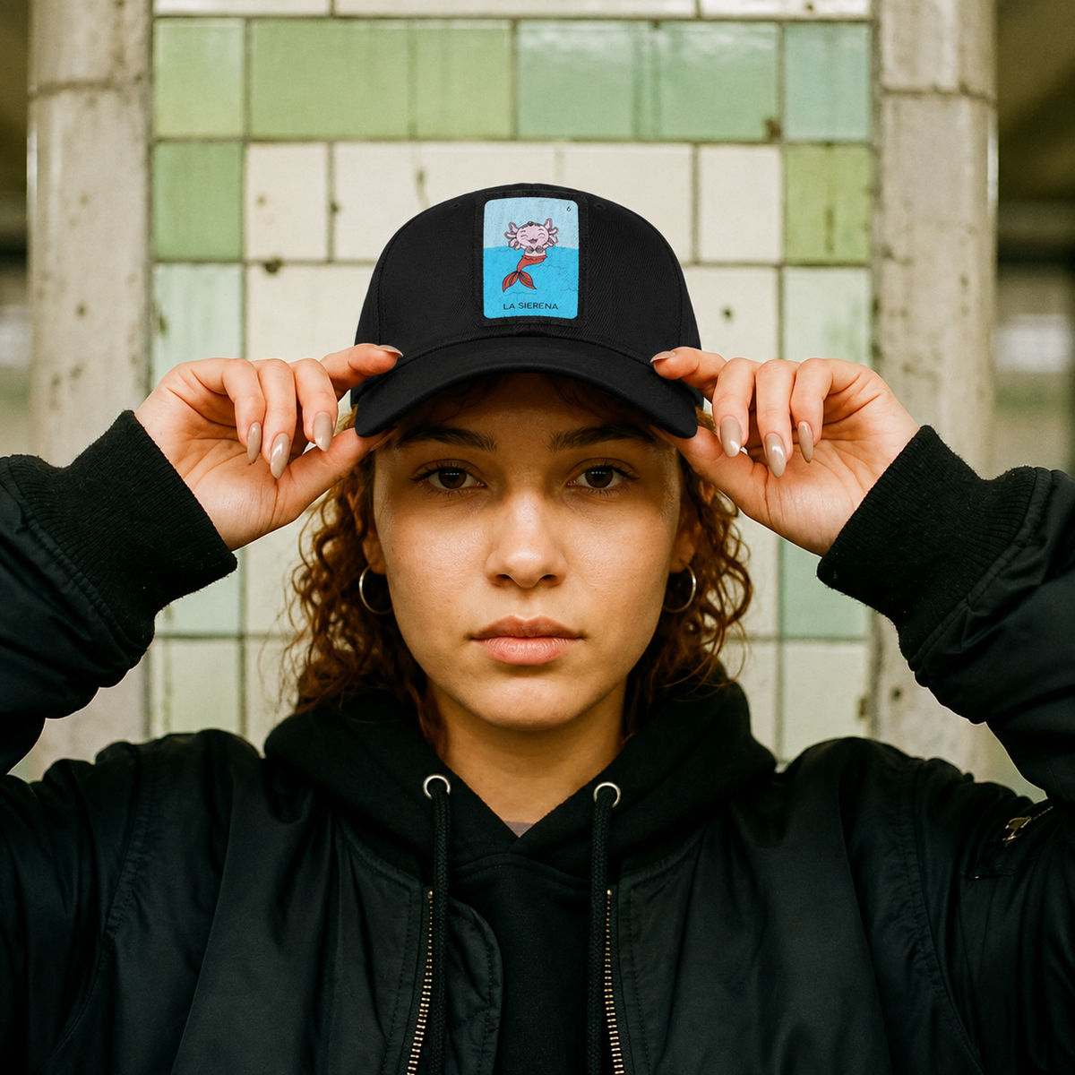 Gorra Unisex Curva Axoloteria La Sirena Ajolote