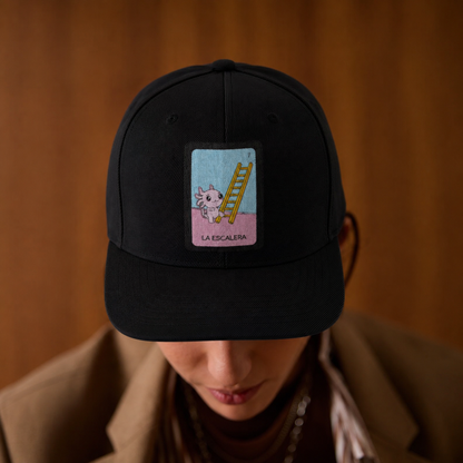 Gorra Unisex Plana Axoloteria La Escalera Ajolote