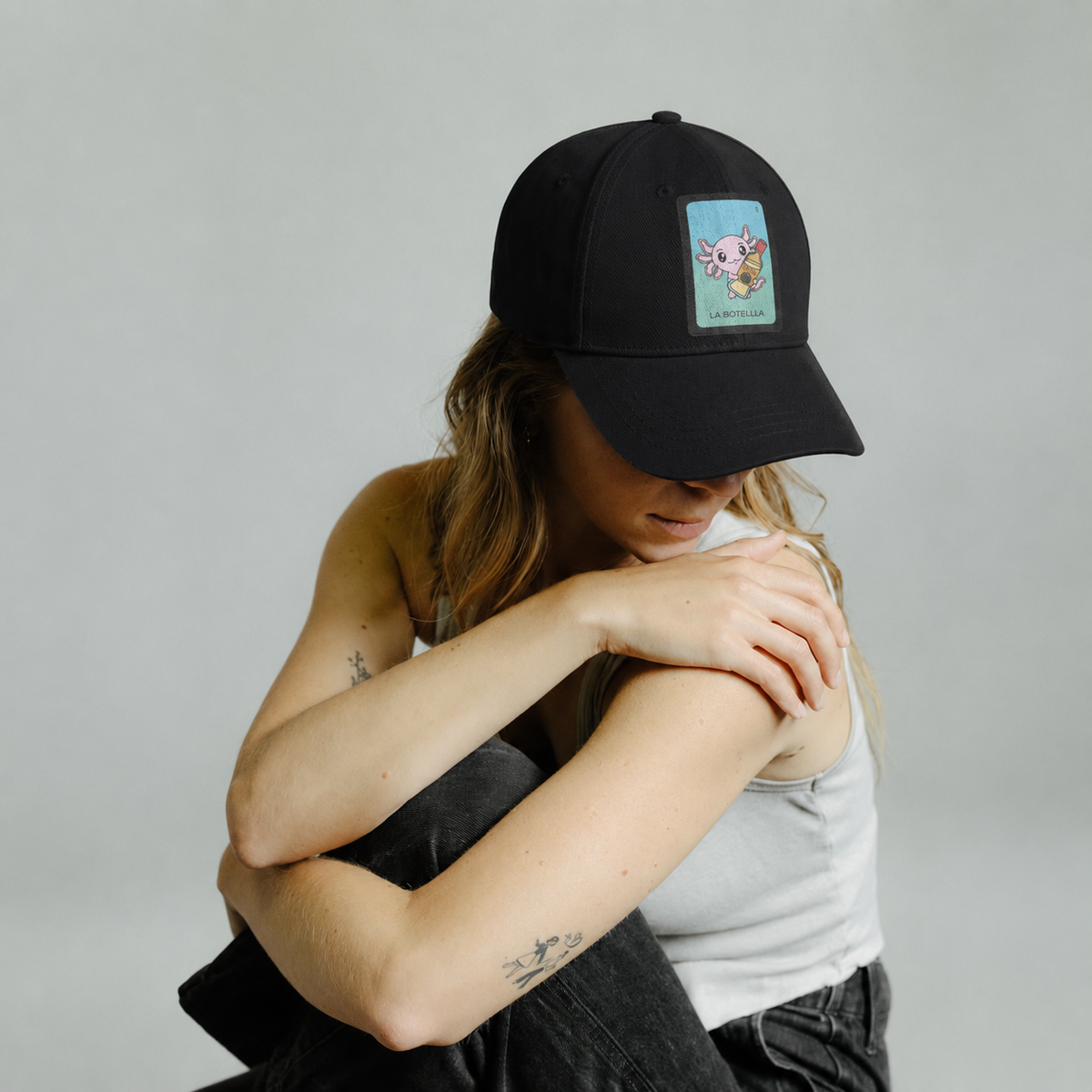 Gorra Unisex Curva Axoloteria La Botella Ajolote