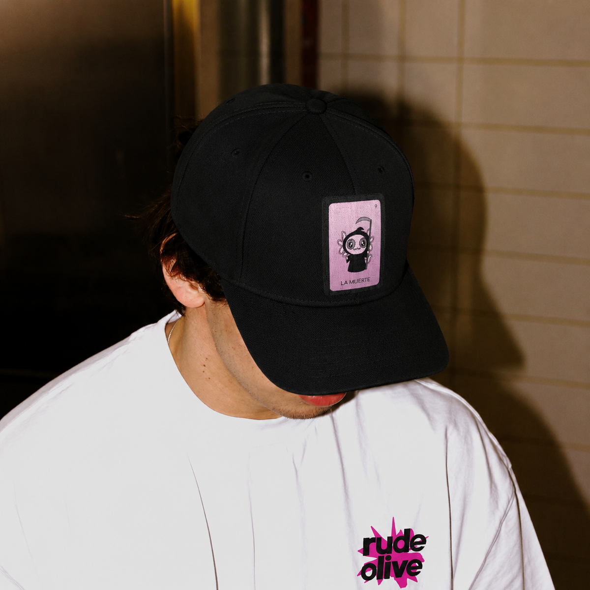 Gorra Unisex Plana Axoloteria La Muerte Ajolote