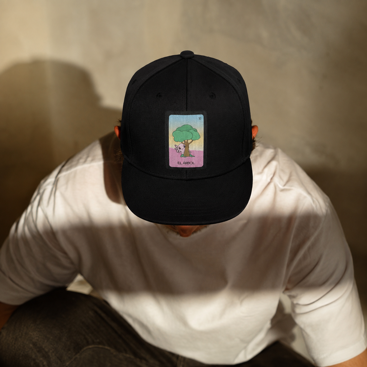 Gorra Unisex Plana Axoloteria El Árbol Ajolote