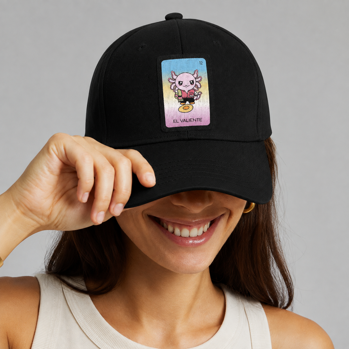 Gorra Unisex Curva Axoloteria El Valiente Ajolote