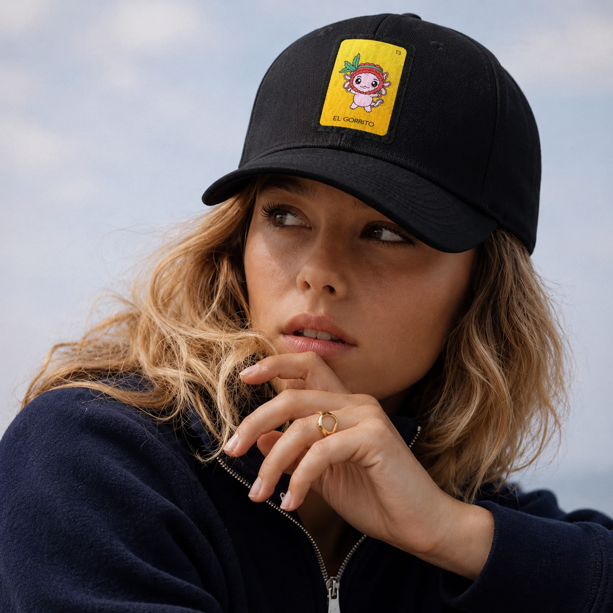 Gorra Unisex Curva Axoloteria El Gorrito Ajolote