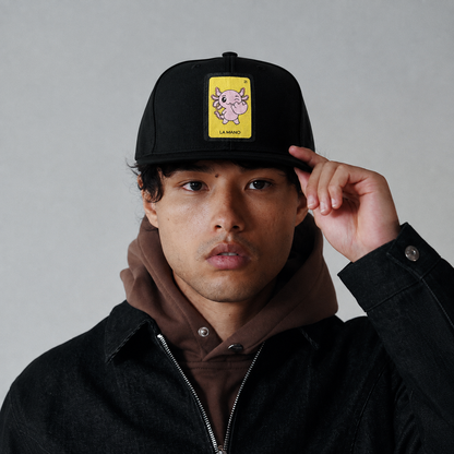 Gorra Unisex Plana Axoloteria La Mano Ajolote