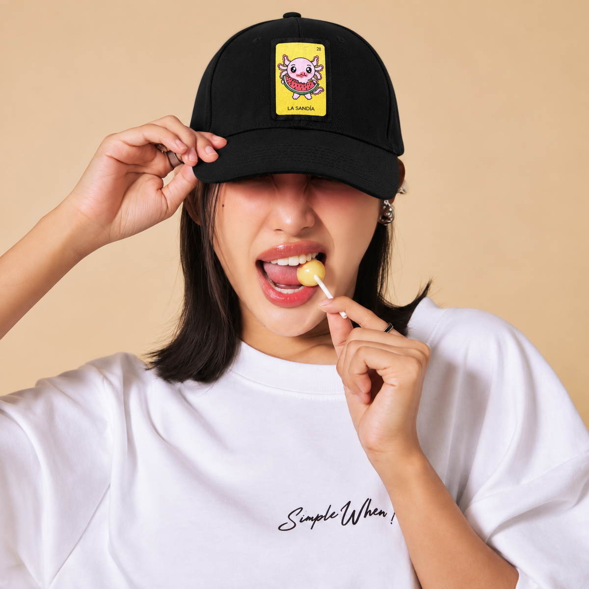 Gorra Unisex Curva Axoloteria La Sandia Ajolote