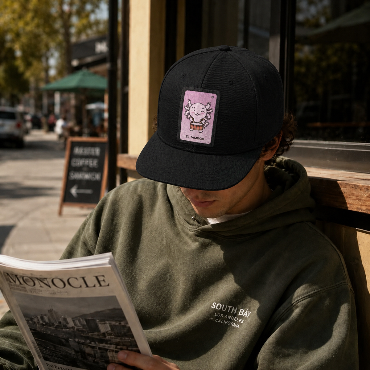 Gorra Unisex Plana Axoloteria El Tambor Ajolote