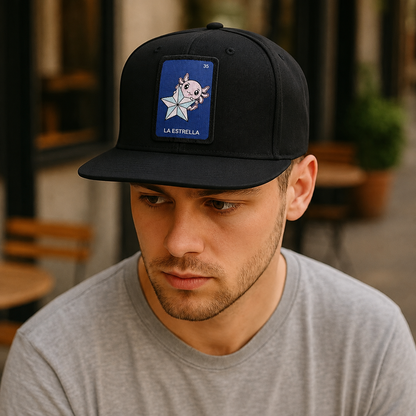 Gorra Unisex Plana Axoloteria La Estrella Ajolote