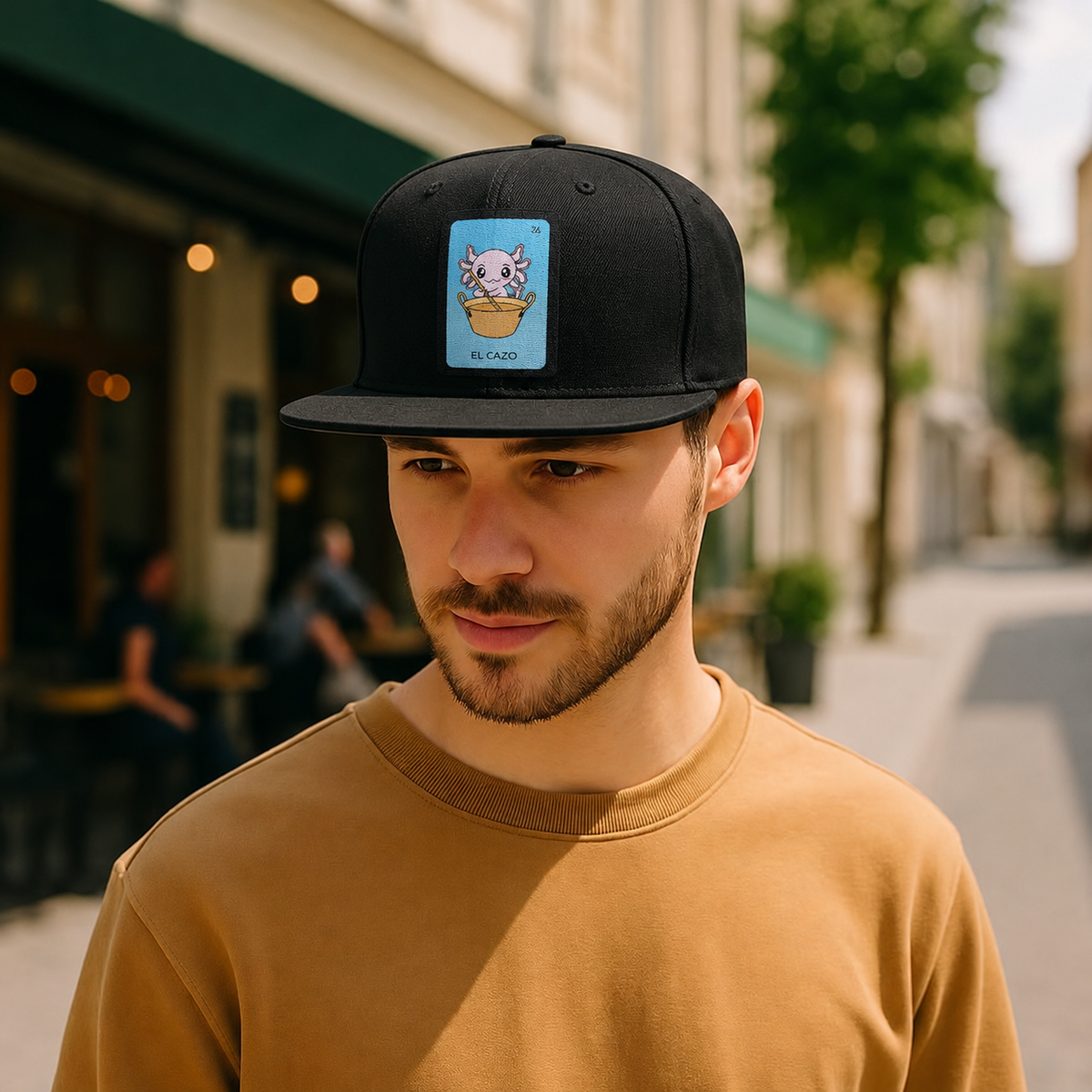 Gorra Unisex Plana Axoloteria El Cazo Ajolote