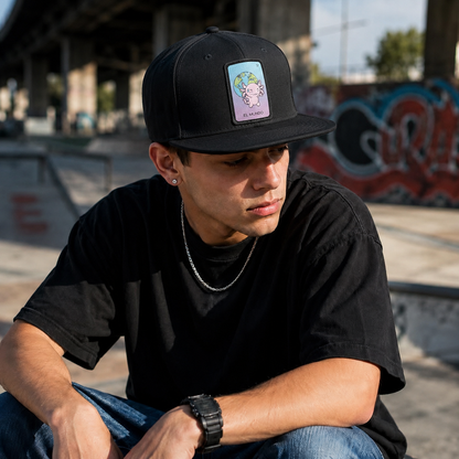 Gorra Unisex Plana Axoloteria El Mundo Ajolote