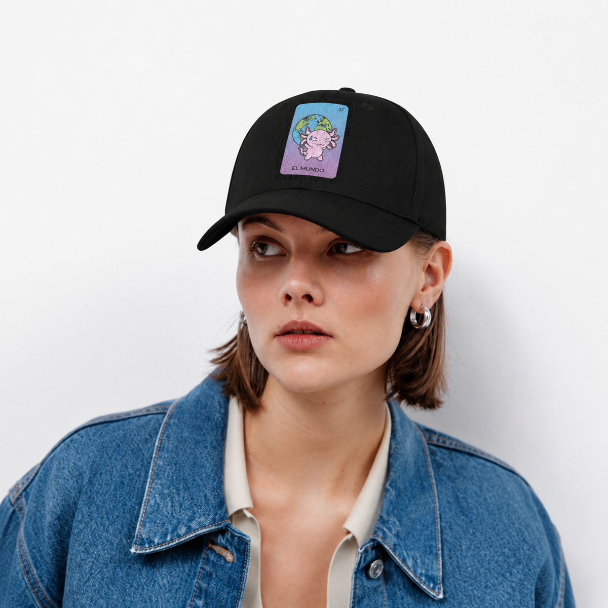 Gorra Unisex Curva Axoloteria El Mundo Ajolote