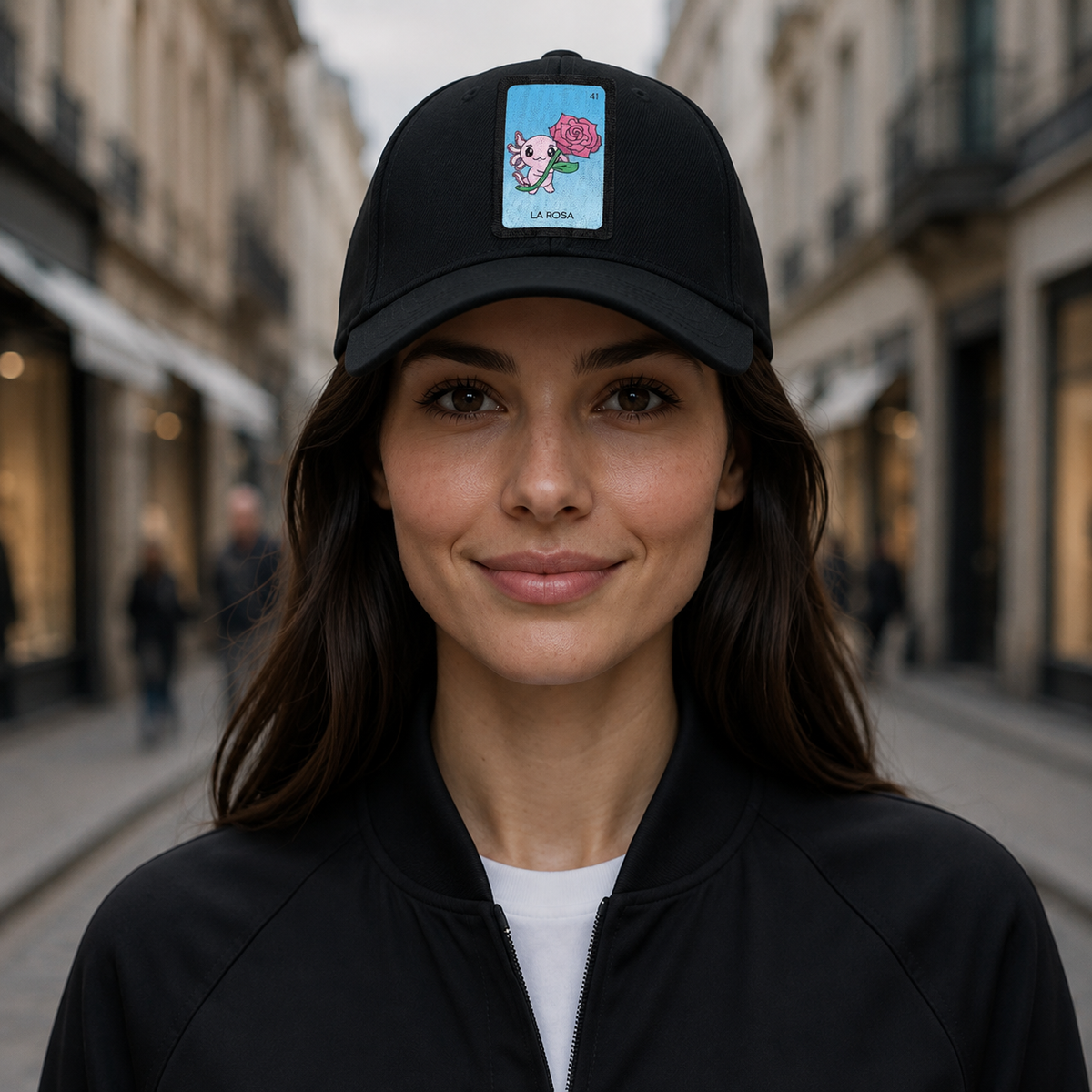 Gorra Unisex Curva Axoloteria La Rosa Ajolote