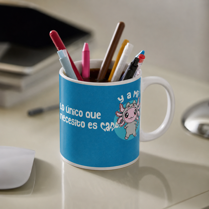 Taza Vers 2 Axolotzin Disfraz Gato Ajolote