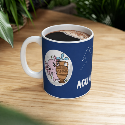 Taza Vers. 2 Axolotzin Horóscopos Acuario Ajolote