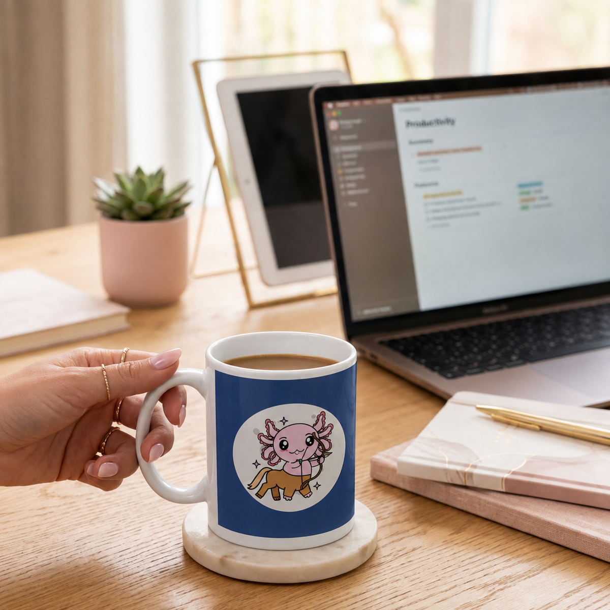 Taza Vers. 2 Axolotzin Horóscopos Sagitario Ajolote