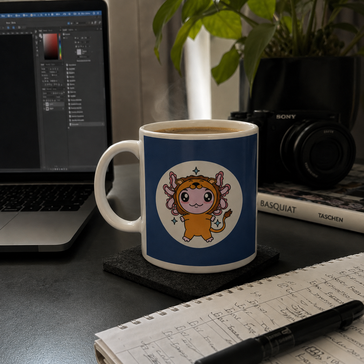 Taza Vers. 2 Axolotzin Horóscopos Leo Ajolote