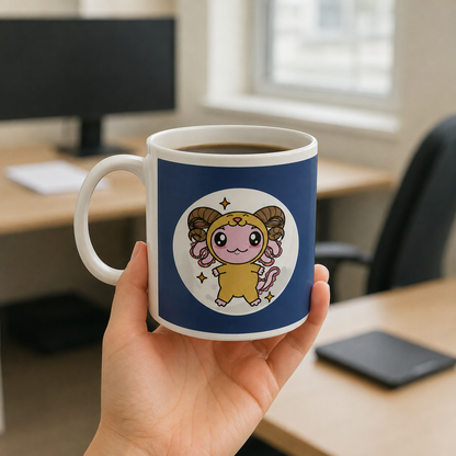 Taza Vers. 2 Axolotzin Horóscopos Aries  Ajolote