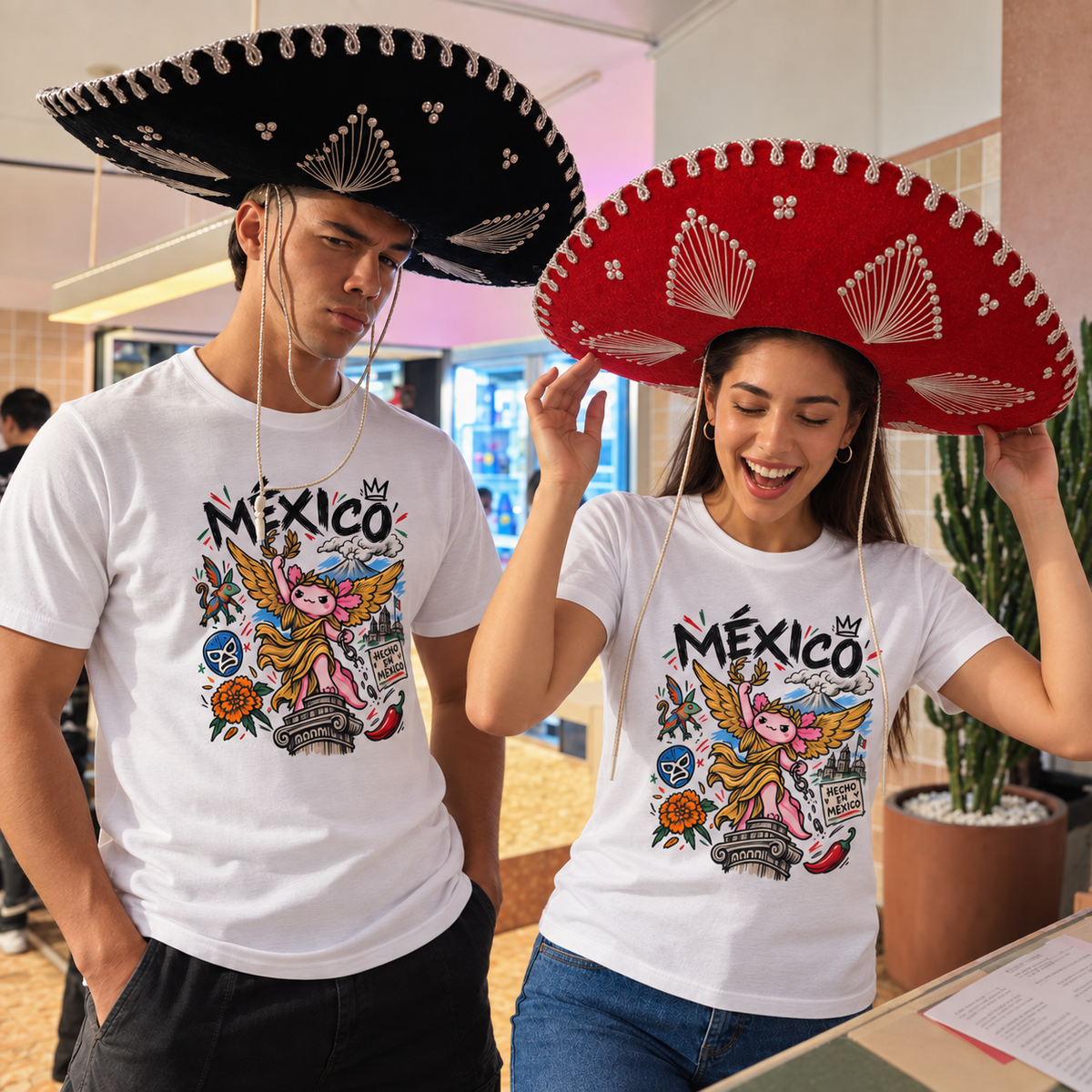 Playera Ajolotito Angel