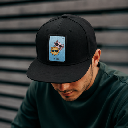 Gorra Unisex Plana Axoloteria El Sol Ajolote