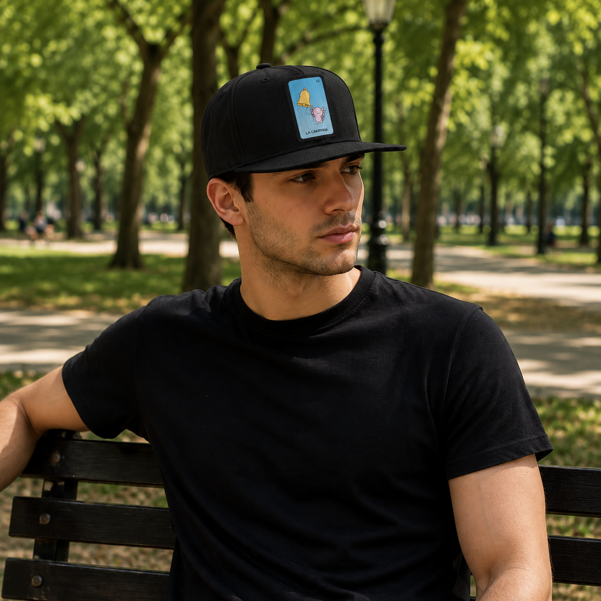 Gorra Unisex Plana Axoloteria La Campana Ajolote