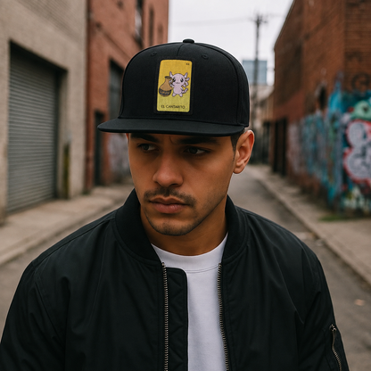 Gorra Unisex Plana Axoloteria El Cantarito Ajolote