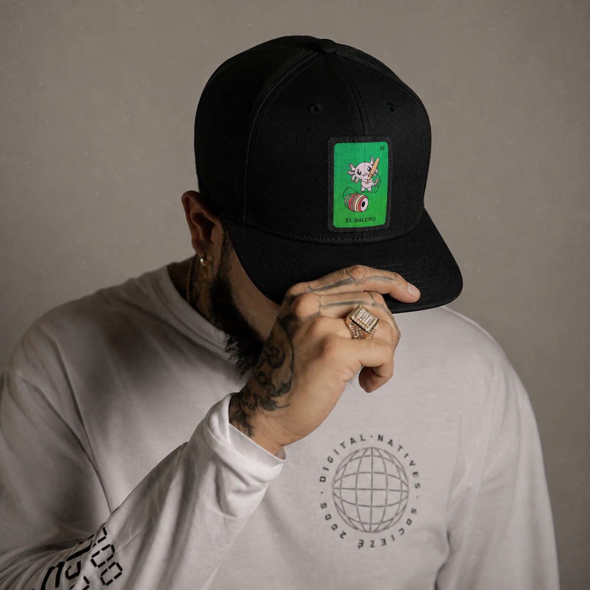 Gorra Unisex Plana Axoloteria El Balero Ajolote