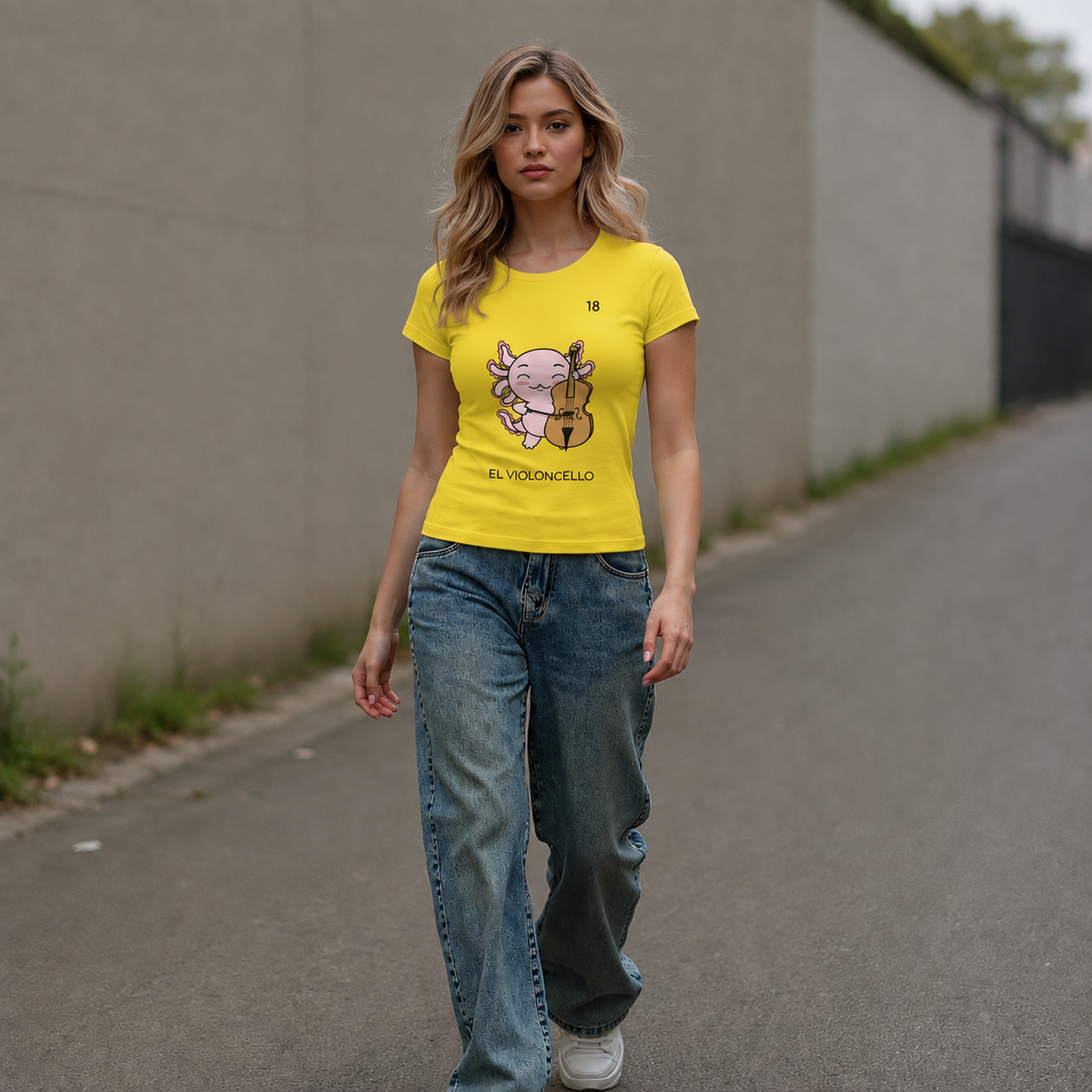 Playera Axoloteria El Violoncello Ajolote