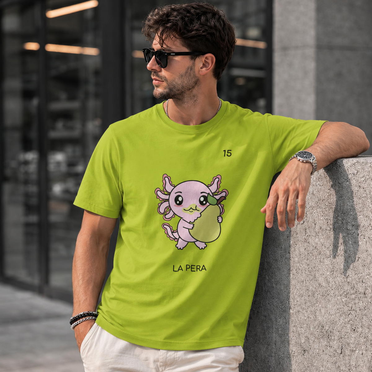 Playera Axoloteria La Pera Ajolote