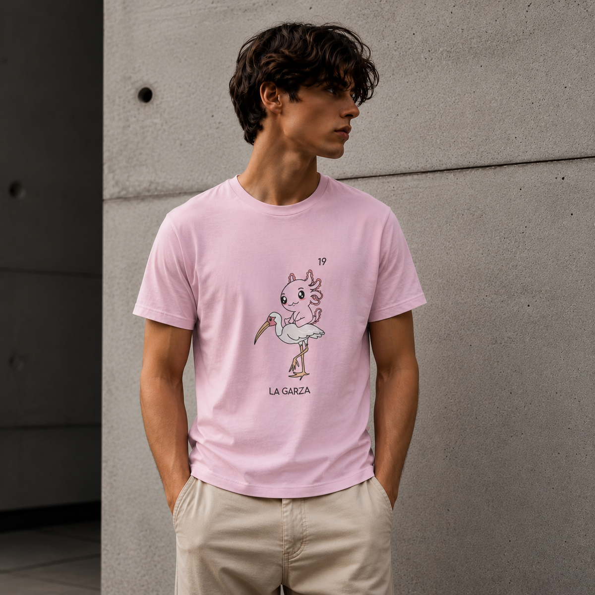 Playera Axoloteria La Garza Ajolote