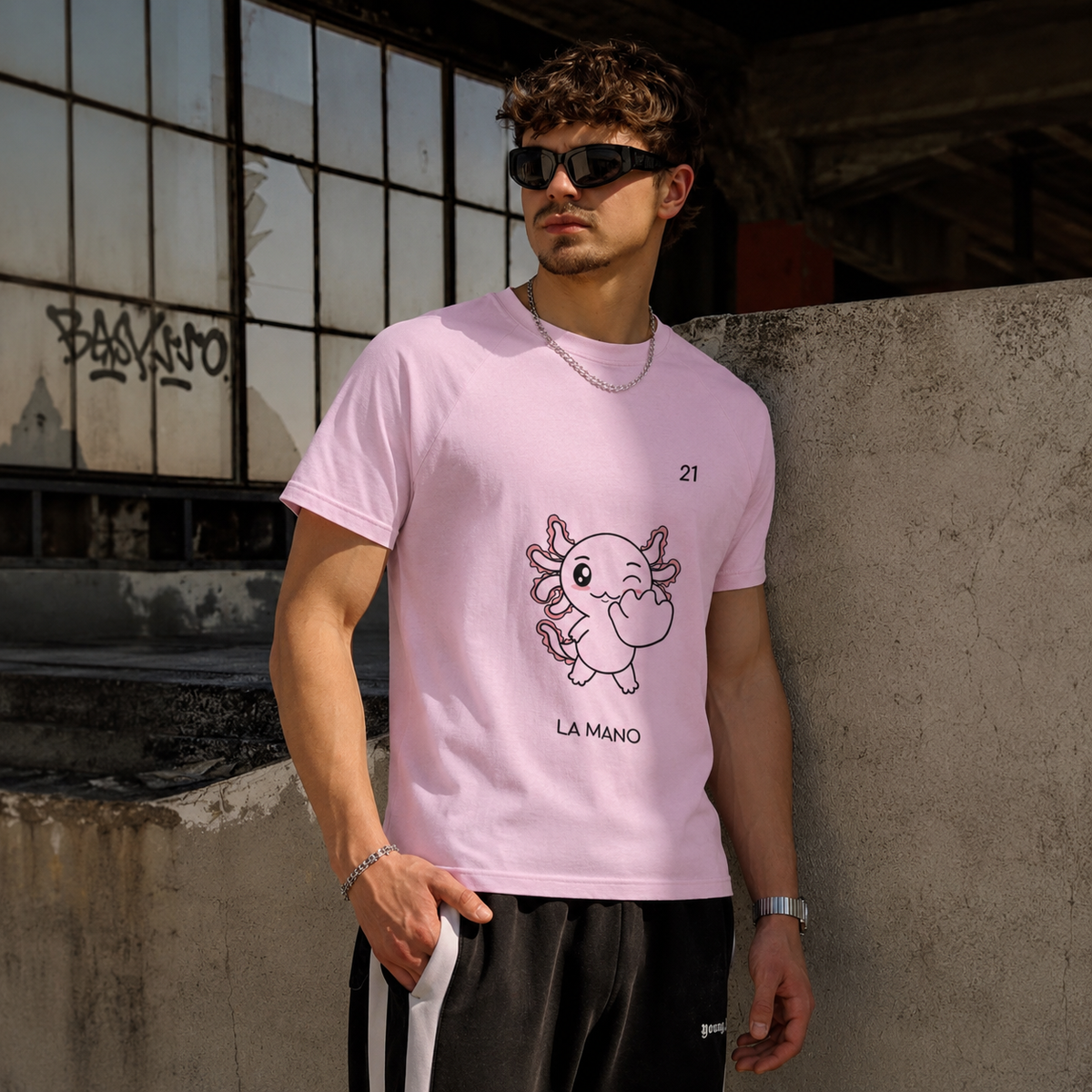 Playera Axoloteria La Mano Ajolote