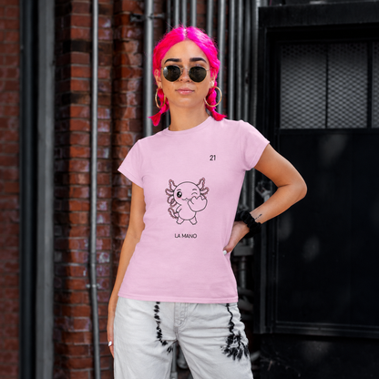 Playera Axoloteria La Mano Ajolote