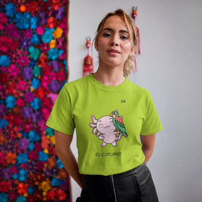 Playera Axoloteria El Cotorro Ajolote