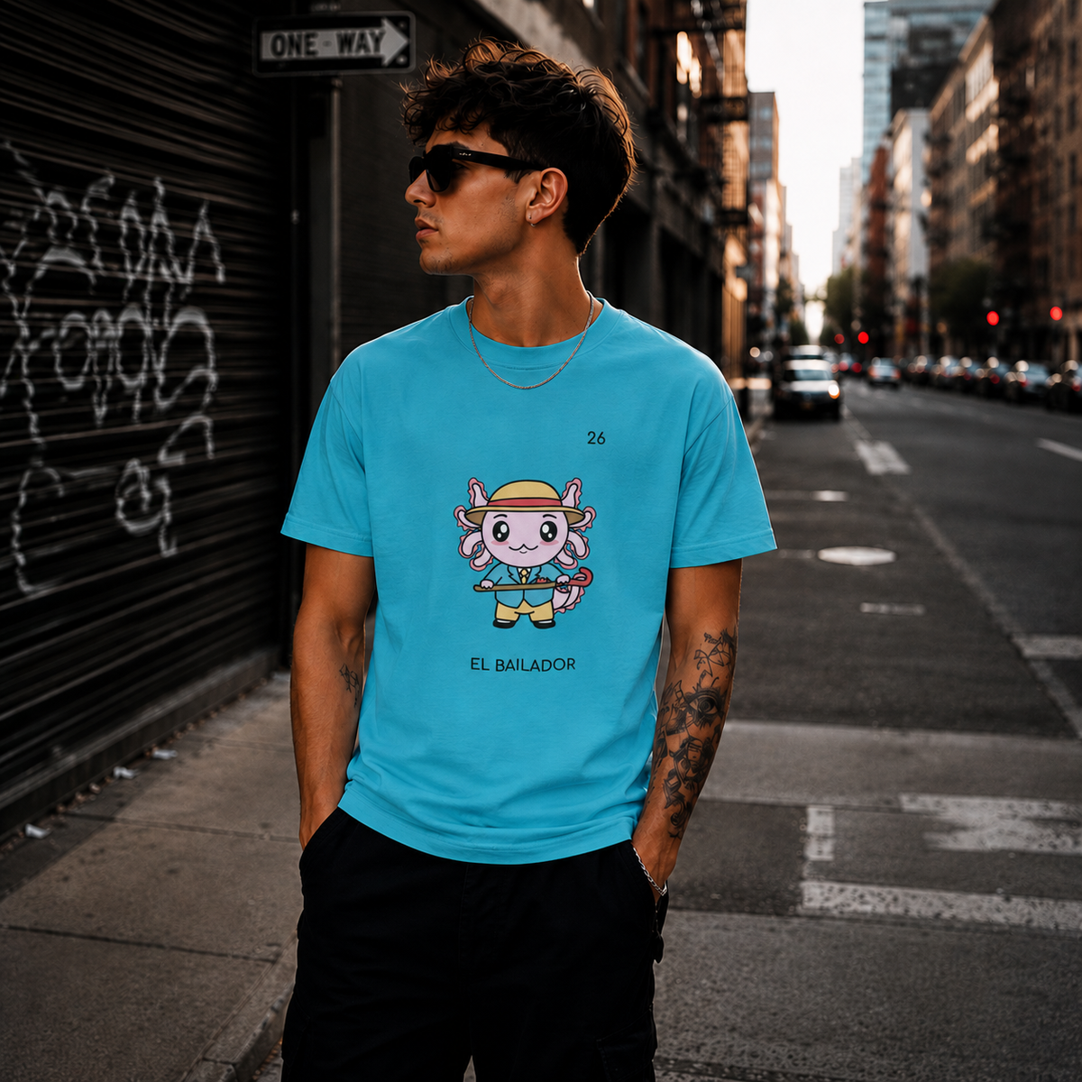 Playera Axoloteria El Bailador Ajolote