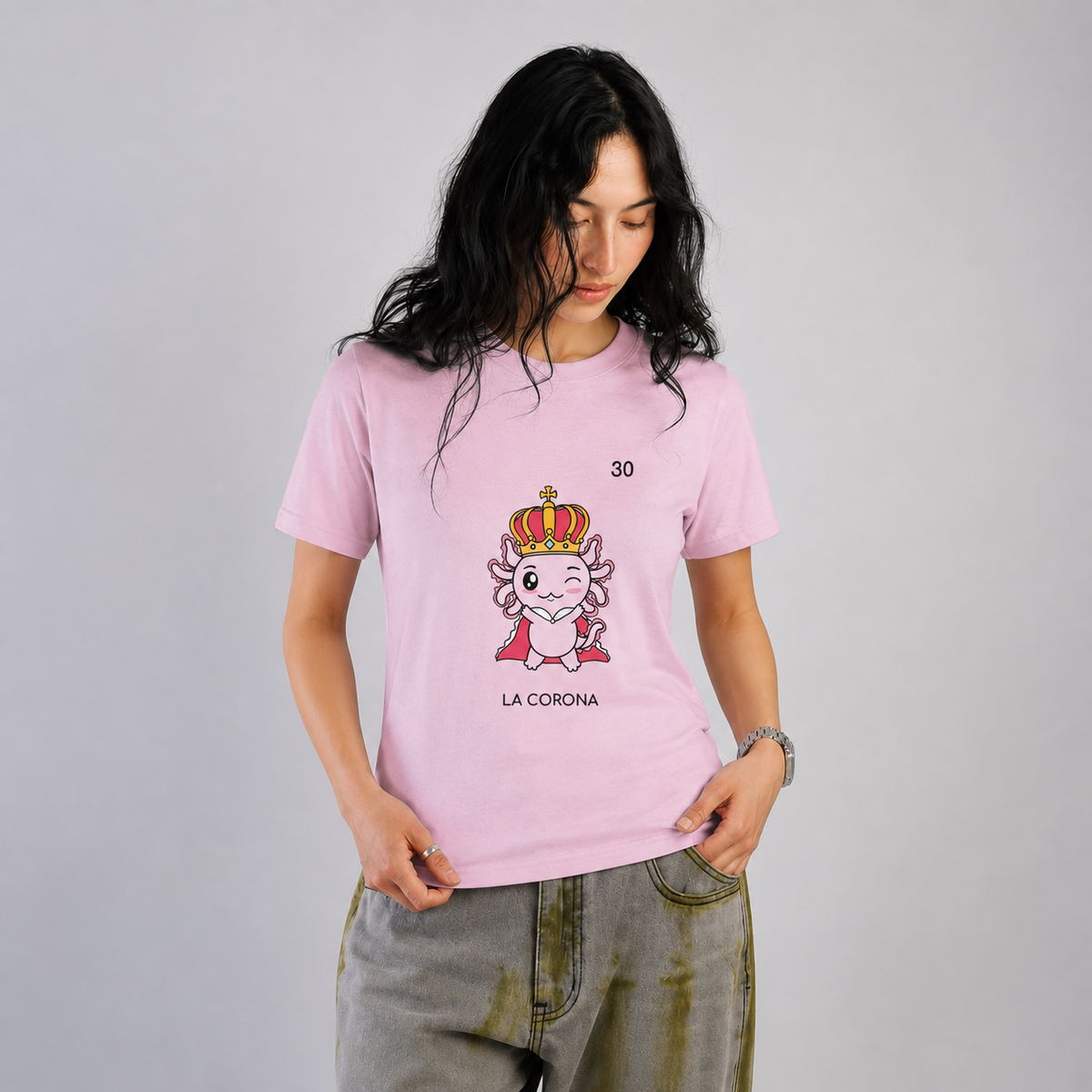 Playera Axoloteria La Corona Ajolote