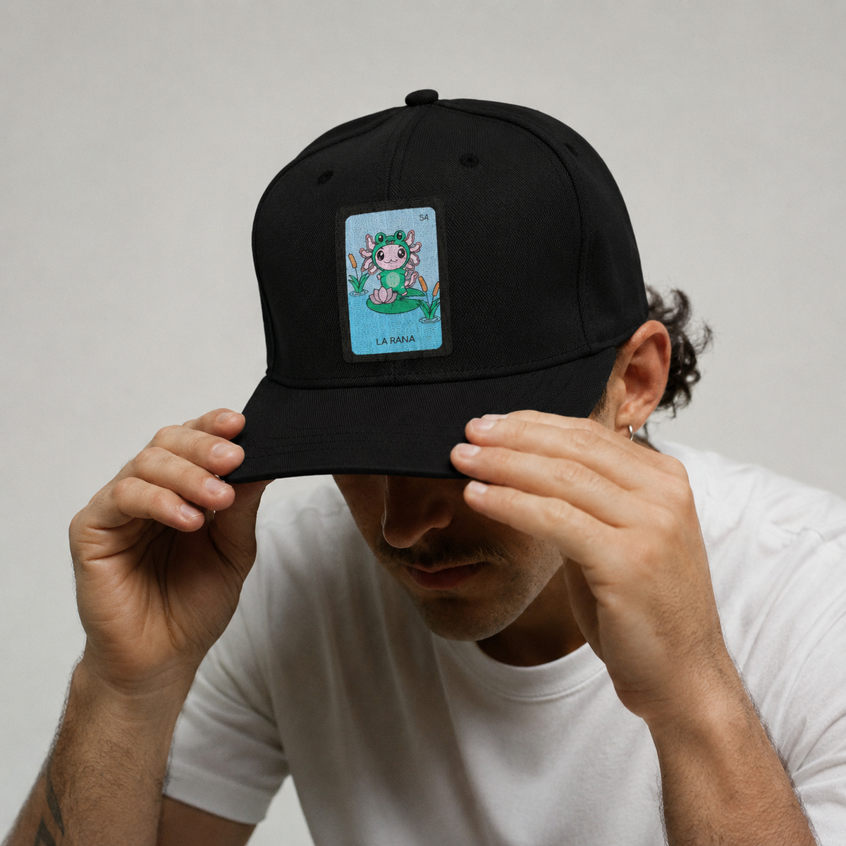 Gorra Unisex Plana Axoloteria La Rana Ajolote