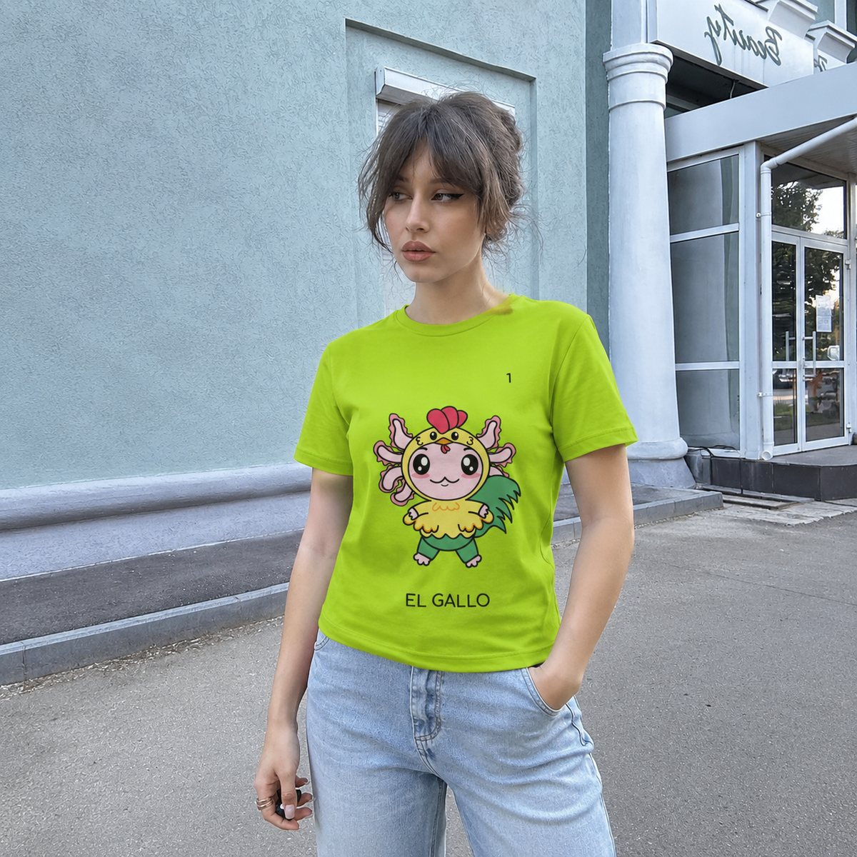 Playera Axoloteria El Gallo