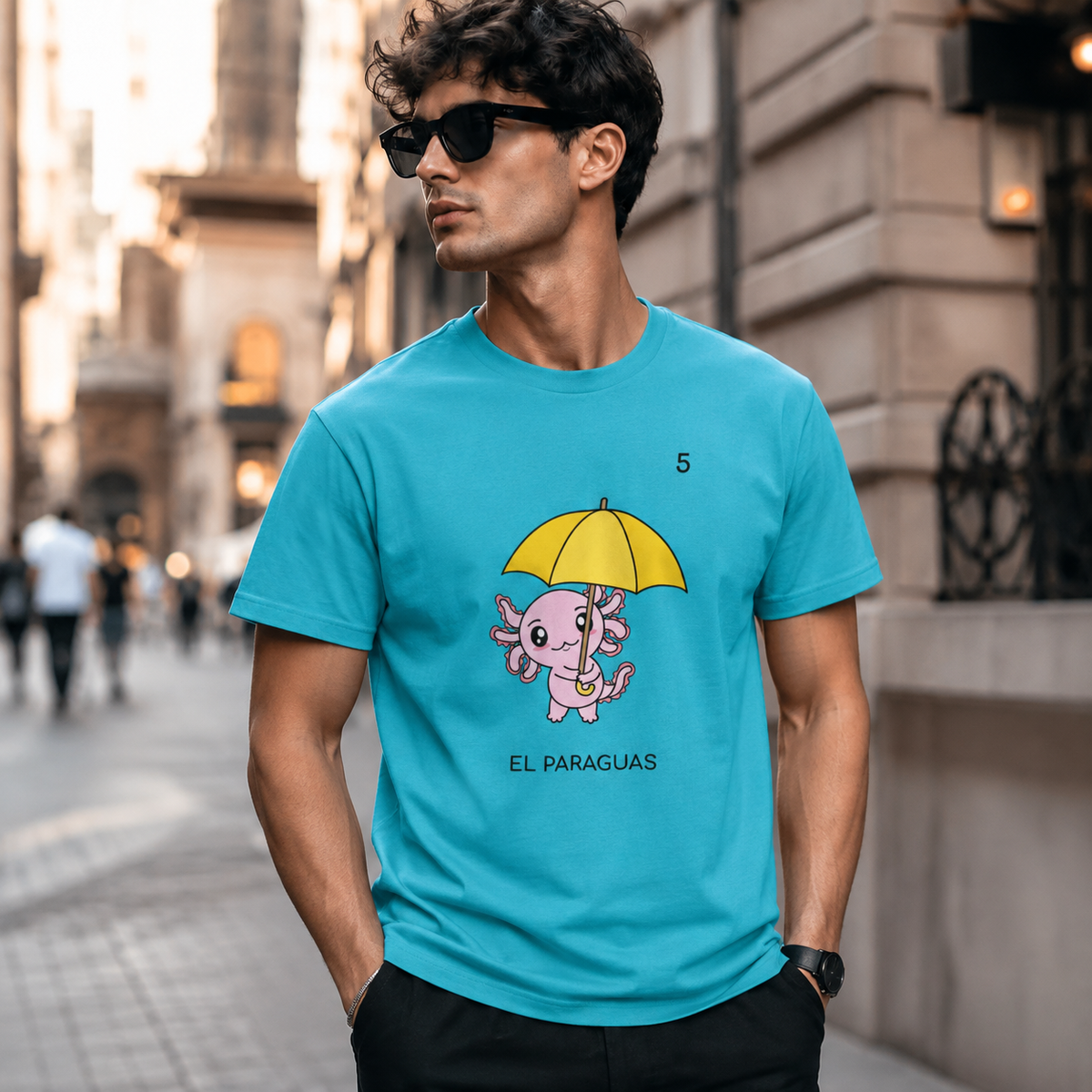 Playera Axoloteria El Paraguas