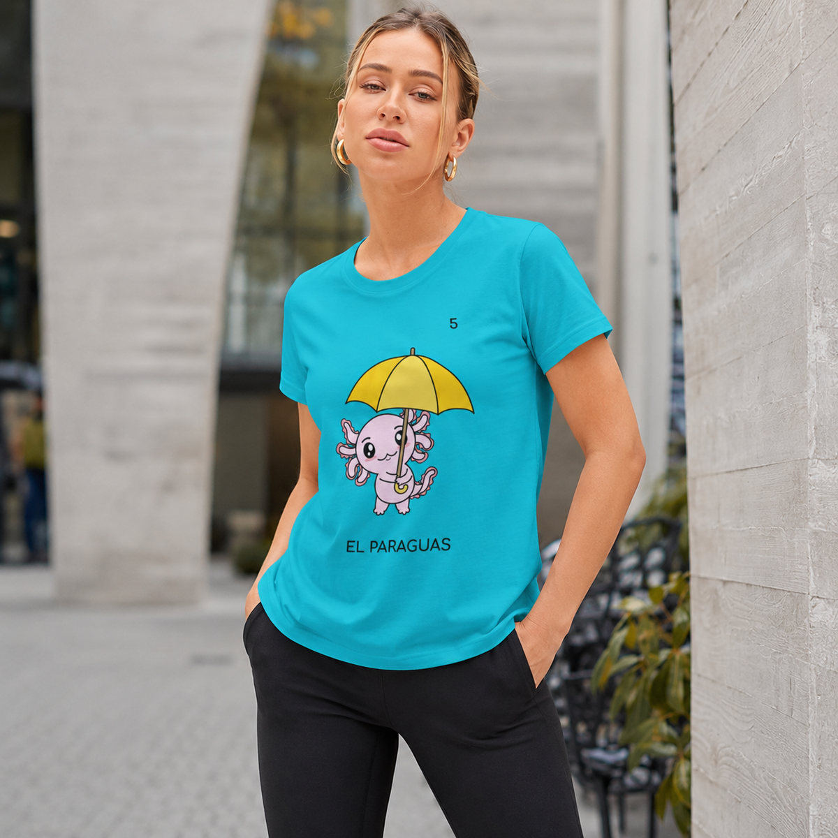Playera Axoloteria El Paraguas