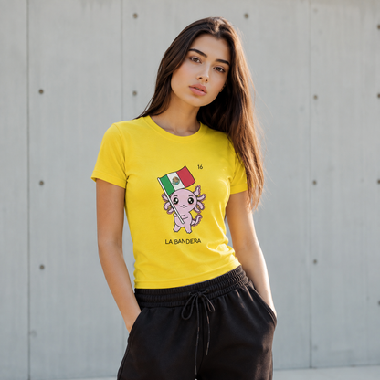 Playera Axoloteria La Bandera Ajolote