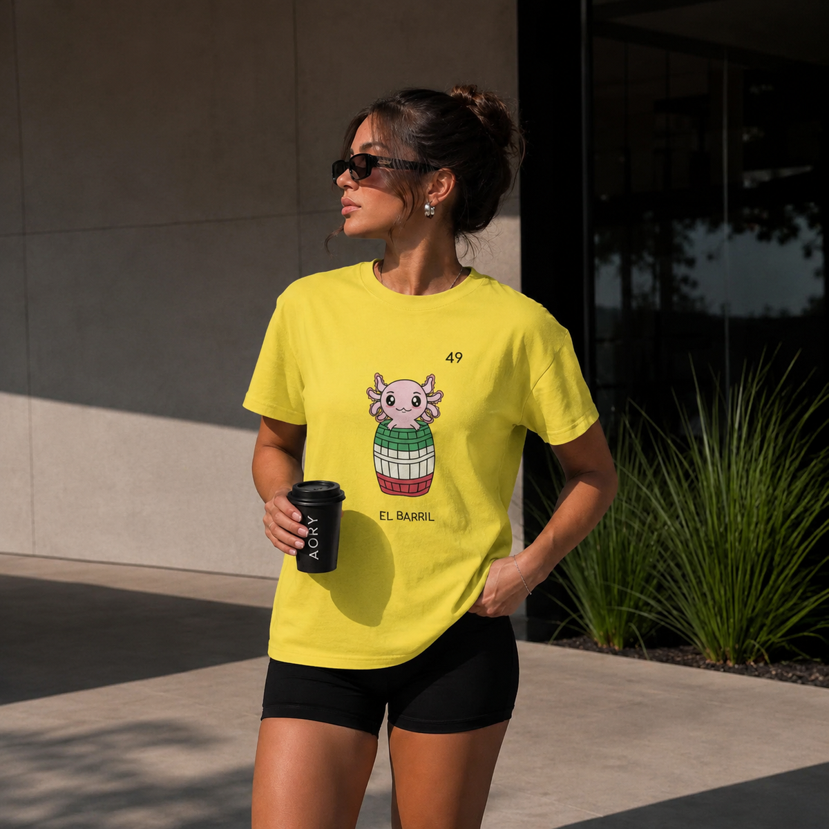 Playera Axoloteria El Barril Ajolote