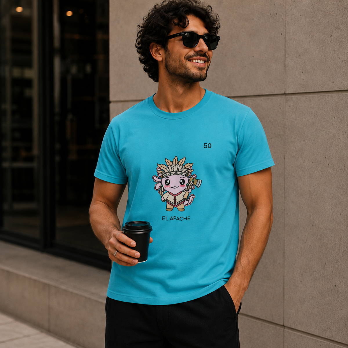 Playera Axoloteria El Apache Ajolote