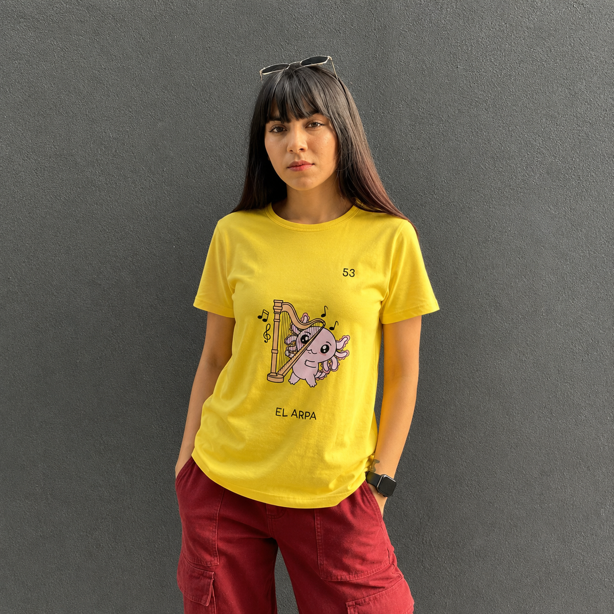 Playera Axoloteria El Arpa Ajolote
