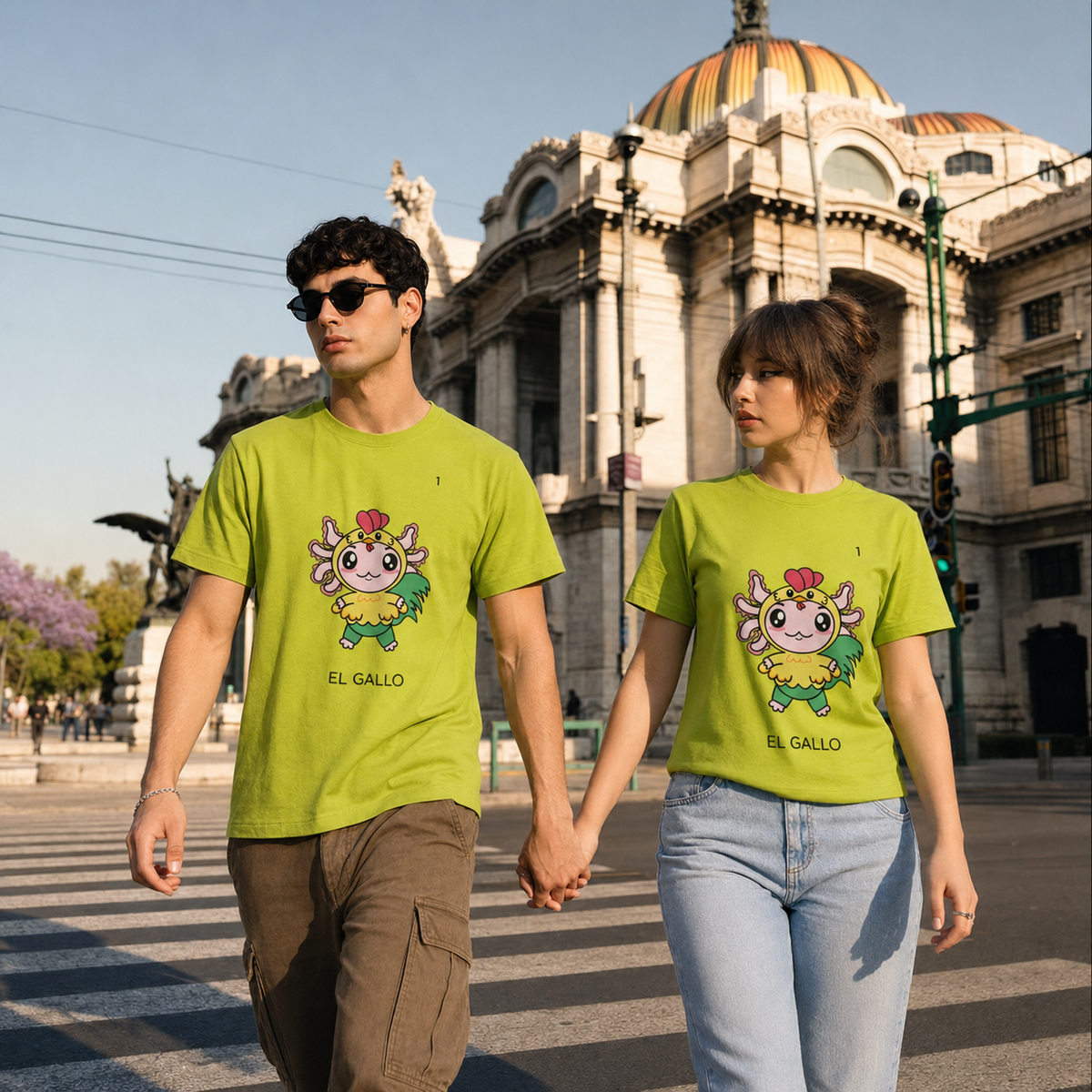 Playera Axoloteria El Gallo