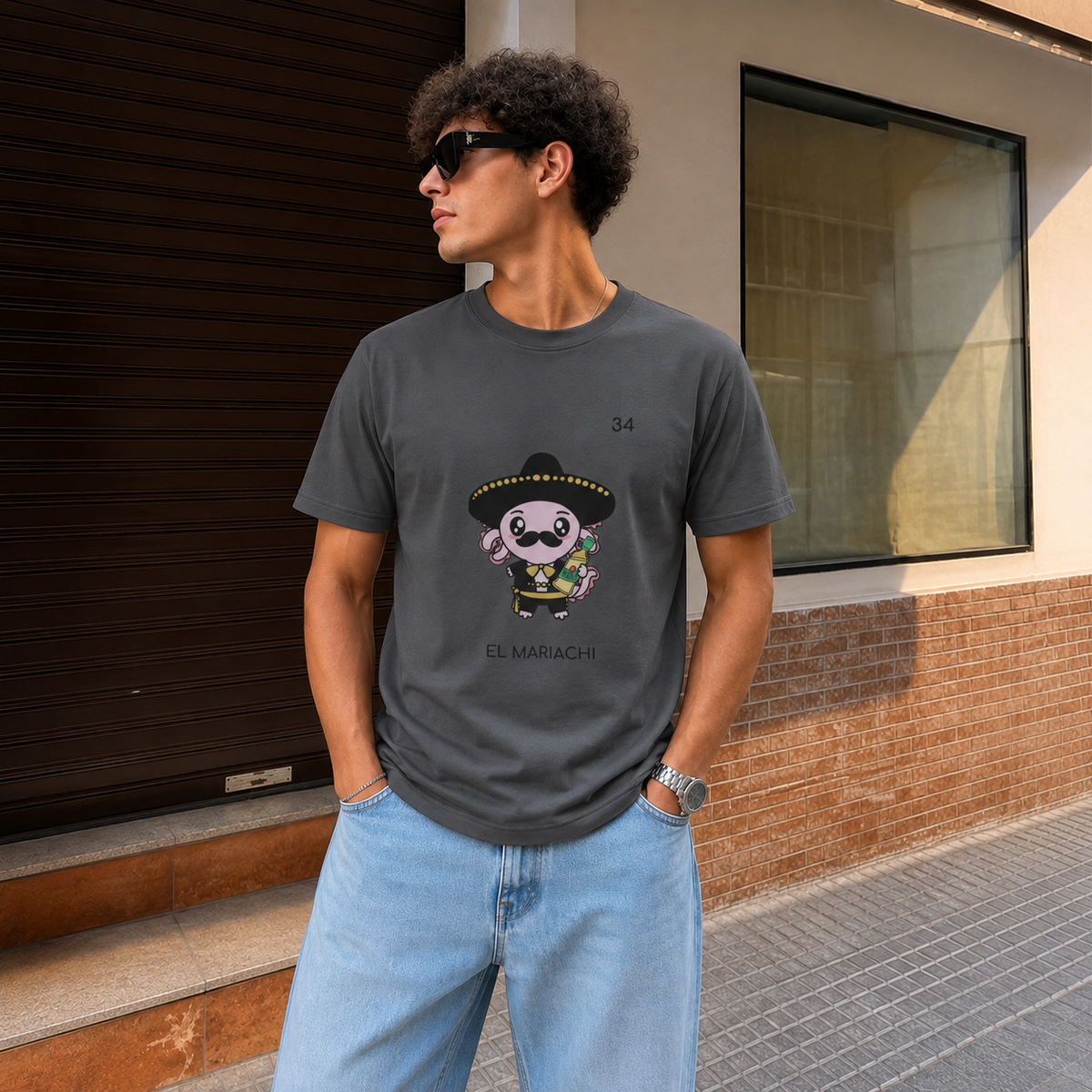 Playera Axoloteria El Mariachi Ajolote