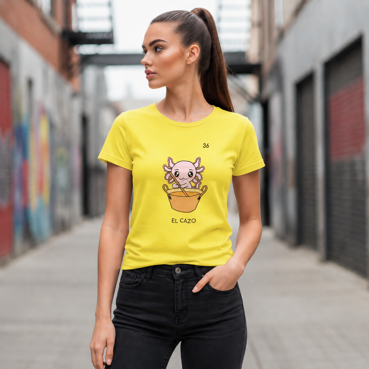 Playera Axoloteria El Cazo Ajolote