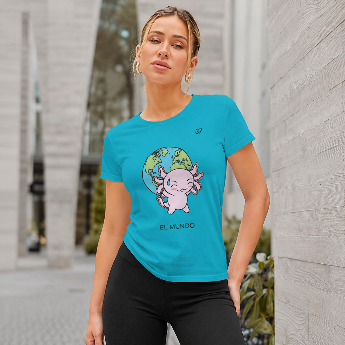 Playera Axoloteria El Mundo Ajolote