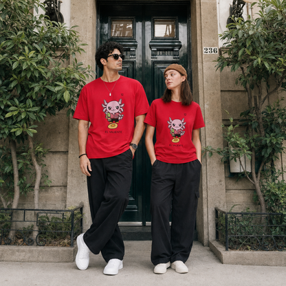 Playera Axoloteria El Valiente Ajolote