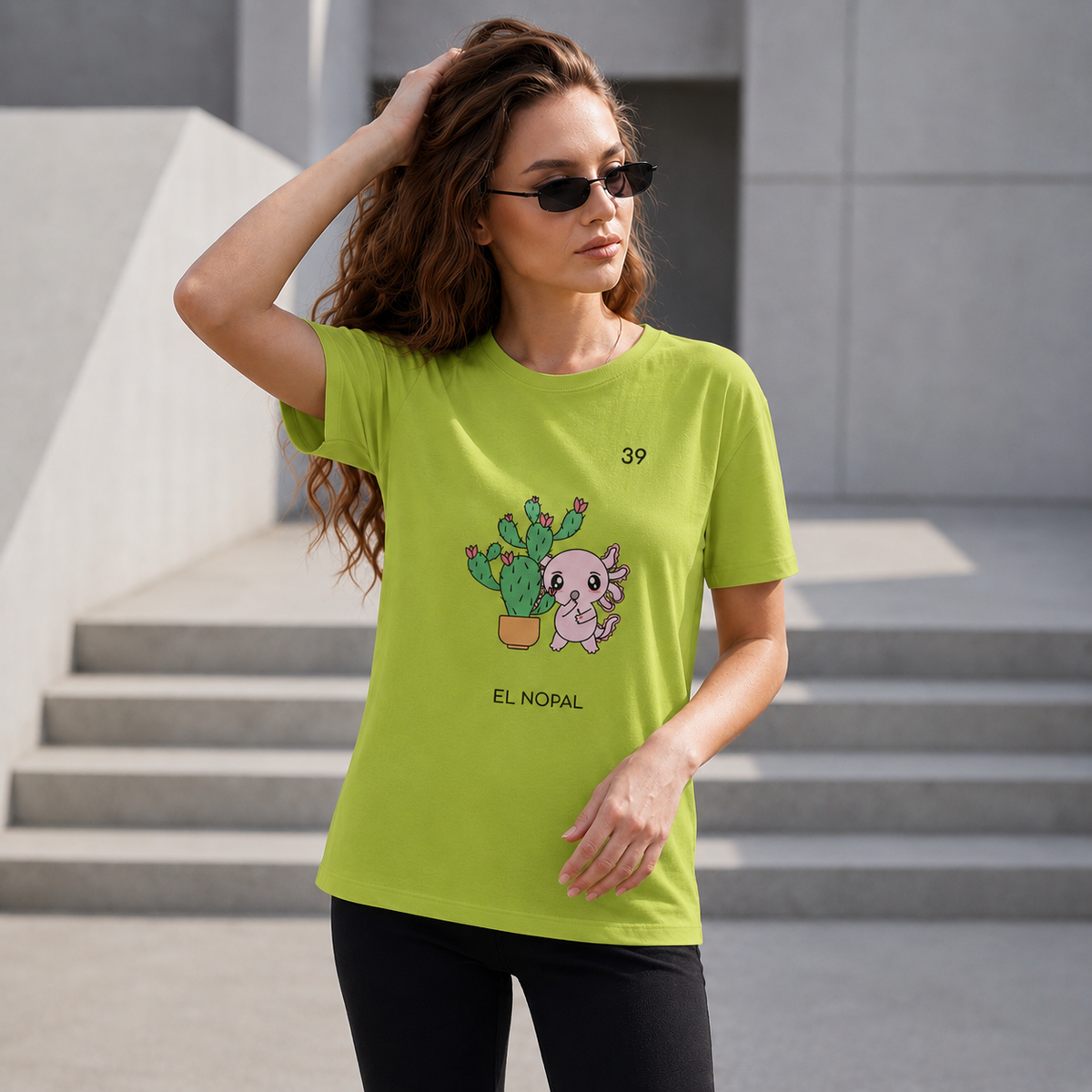 Playera Axoloteria El Nopal Ajolote