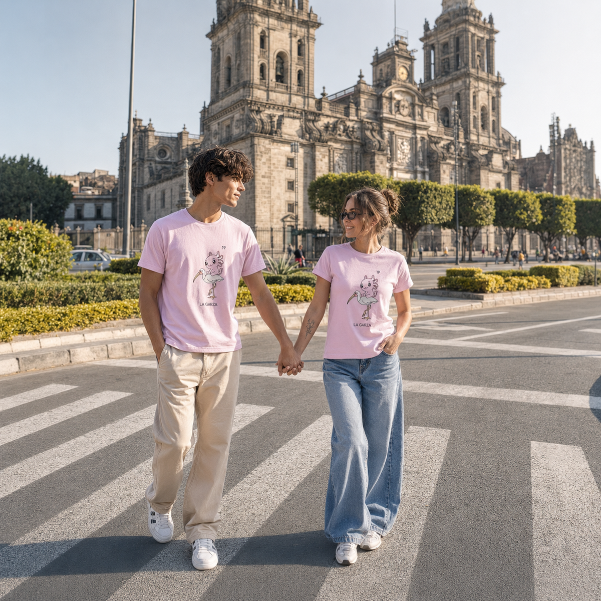 Playera Axoloteria La Garza Ajolote